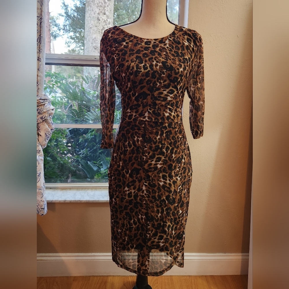 Leopard print dress